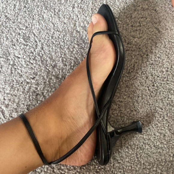 Jeffrey Campbell Black Strappy Heeled Sandals - Picture 3 of 5